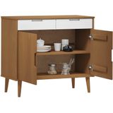 VidaXL-Dressoir-MOLDE-90x40x80-cm-massief-grenenhout-bruin