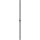 vidaXL Innentür 76x201,5 cm Schwarz Mattglas und Aluminium