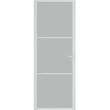 Deur - Wit - Gehard Glas - Aluminium Frame