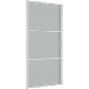 vidaXL-Binnendeur-102,5x201,5-cm-matglas-en-aluminium-wit
