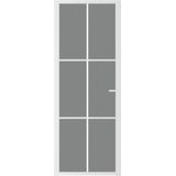 vidaXL-Binnendeur-76x201,5-cm-ESG-glas-en-aluminium-wit