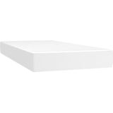 VidaXL Boxspring Matras Kunstleer Wit 90x200 cm