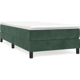 vidaXL-Boxspring-met-matras-fluweel-donkergroen-90x200-cm