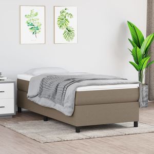 vidaXL - Boxspring - Taupe - Stof