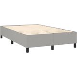 Vidaxl - Boxspringbett mit Matratze Hellgrau 120x200 cm Stoff