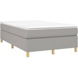 Vidaxl - Boxspringbett mit Matratze Hellgrau 120x200 cm Stoff