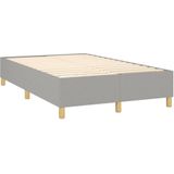 Vidaxl - Boxspringbett mit Matratze Hellgrau 120x200 cm Stoff