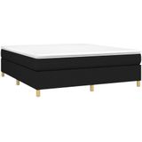 vidaXL-Boxspring-met-matras-stof-zwart-180x200-cm