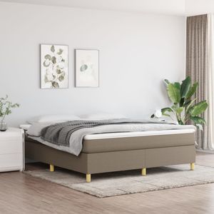 vidaXL-Boxspring-met-matras-stof-taupe-180x200-cm