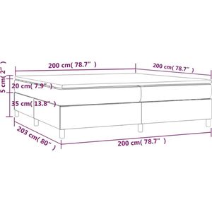 vidaXL-Boxspring-met-matras-fluweel-lichtgrijs-200x200-cm