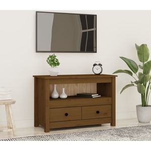 TV-Schrank Honigbraun 79x35x52 cm Massivholz Kiefer vidaXL
