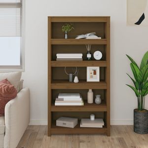 vidaXL Bücherregal Honigbraun 80x35x154 cm Massivholz Kiefer