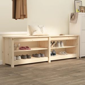 vidaXL - Schoenenbank - Hout - 160x36,5x50 cm