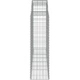 vidaXL - Schanskorven - 13 - st - gewelfd - 200x50x140/160 - cm - ijzer