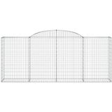 Vidaxl - Gabionen mit Hochbogen 8 Stk. 300x50x120/140cm Verzinktes Eisen
