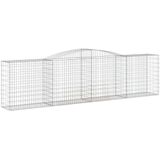 Vidaxl - Gabionen mit Hochbogen 9 Stk. 400x50x100/120cm Verzinktes Eisen