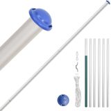 vidaXL Flagge Großbritanniens mit Mast 6,23 m Aluminium