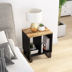 Vidaxl - Beistelltisch 40x31x46 cm Massivholz Mango & Holzwerkstoff