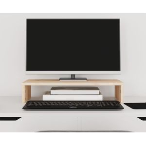 vidaXL - Monitorstandaard - 50x27x10 - cm - massief - grenenhout