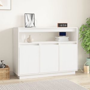 Vidaxl - Sideboard Weiß 104,5x34x80 cm Massivholz Kiefer
