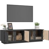 TV-Schrank Grau 140x40x40 cm Massivholz Kiefer vidaXL