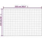 vidaXL - Verzwaringsdeken - Grijs - Stof - 155x220 cm - 7 kg