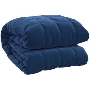 vidaXL Gewichtsdecke Blau 120x180 cm 5 kg Stoff