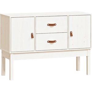 VidaXL-Dressoir-110x40x78-cm-massief-grenenhout-wit