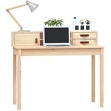 VidaXL Bureau 110x50x93 cm - Massief Grenenhout