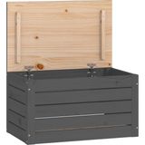 vidaXL-Opbergbox-grijs-59,5x36,5x33-cm-massief-grenenhout