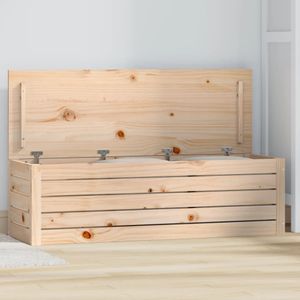 vidaXL - Opbergbox - Massief Grenenhout - 109x36,5x33 cm