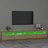 vidaXL-Tv-meubel-met-LED-verlichting-240x35x40-cm-sonoma-eikenkleurig