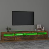 vidaXL-Tv-meubel-met-LED-verlichting-240x35x40-cm-gerookt-eikenkleurig
