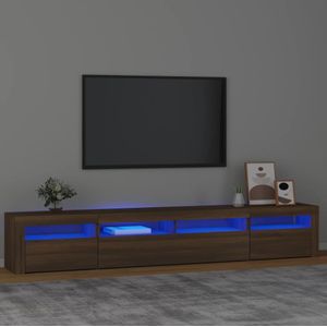 vidaXL-Tv-meubel-met-LED-verlichting-240x35x40-cm-bruineikenkleurig
