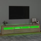 vidaXL-Tv-meubel-met-LED-verlichting-210x35x40-cm-sonoma-eikenkleurig