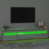 vidaXL-Tv-meubel-met-LED-verlichting-210x35x40-cm-grijs-sonoma-eiken
