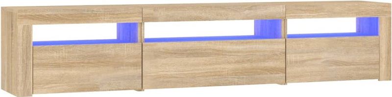 vidaXL TV-Schrank mit LED-Leuchten Sonoma-Eiche 195x35x40 cm