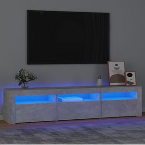 VidaXL TV-meubel met LED-verlichting 180x35x40 cm Betongrijs