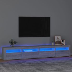 vidaXL Tv-meubel met LED-verlichting 240x35x40 cm grijs sonoma eiken