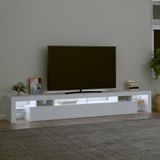 vidaXL-Tv-meubel-met-LED-verlichting-260x36,5x40-cm-wit