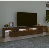 vidaXL-Tv-meubel-met-LED-verlichting-260x36,5x40-cm-bruineikenkleurig