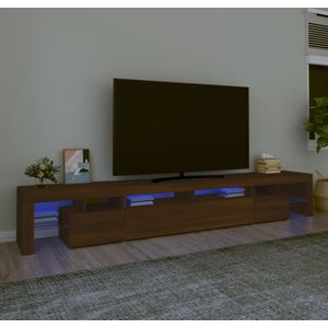 vidaXL-Tv-meubel-met-LED-verlichting-260x36,5x40-cm-bruineikenkleurig