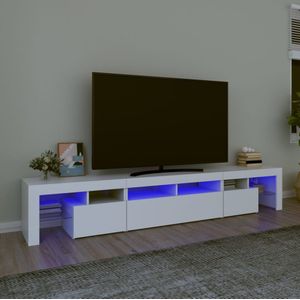 vidaXL-Tv-meubel-met-LED-verlichting-230x36,5x40-cm-wit