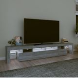 vidaXL Tv-meubel met LED-verlichting 230x36,5x40 cm grijs sonoma eiken