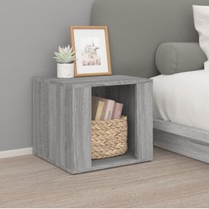 vidaXL Nachttisch Grau Sonoma 41x40x36 cm Holzwerkstoff