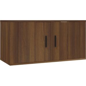 vidaXL Tv-wandmeubel 80x34,5x40 cm bruin eikenkleur