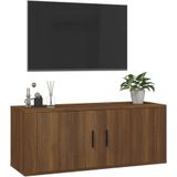 VidaXL-Tv-wandmeubel-100x34,5x40-cm-bruin-eikenkleur