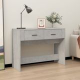 vidaXL Wandtafel 100x39x75 cm bewerkt hout betongrijs