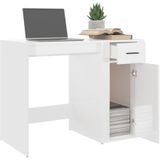 vidaXL-Bureau-100x49x75-cm-bewerkt-hout-hoogglans-wit