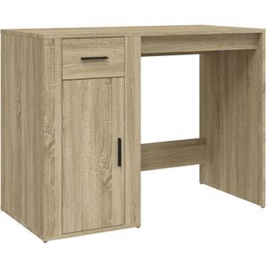 vidaXL-Bureau-100x49x75-cm-bewerkt-hout-sonoma-eikenkleurig